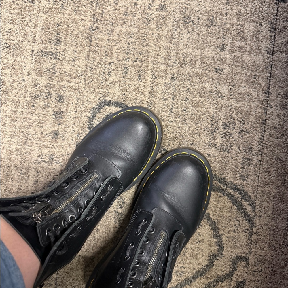 Dr. Martens Black Combat Boots - Picture 4 of 4
